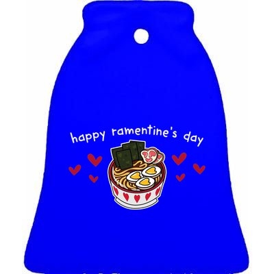 Valentine's Day Love Ra Noodle Soup Happy Ratine's Day Gift Ceramic Bell Ornament