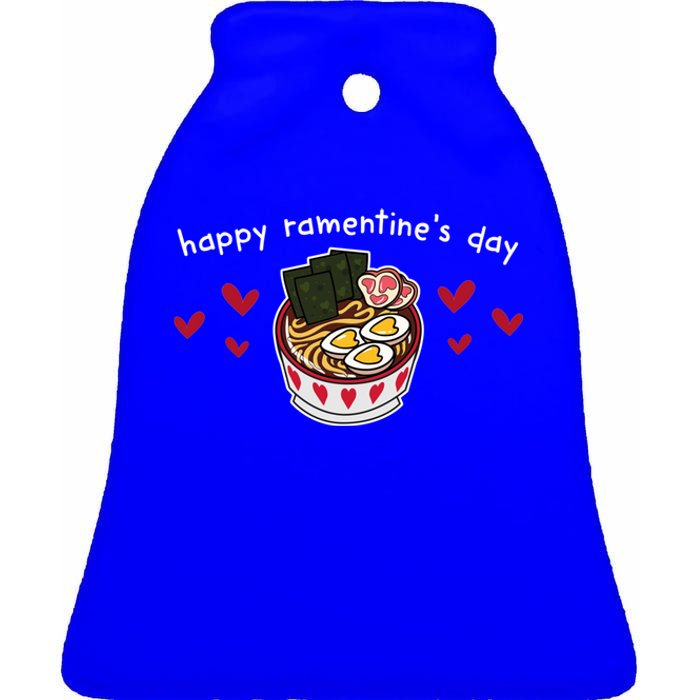 Valentine's Day Love Ra Noodle Soup Happy Ratine's Day Gift Ceramic Bell Ornament