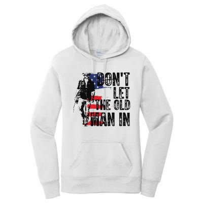 Vintage DonT Let The Old Man In Women's Pullover Hoodie