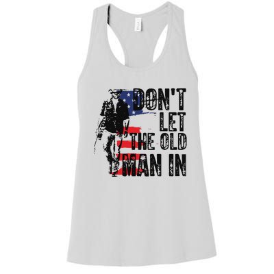 Vintage DonT Let The Old Man In Women's Racerback Tank