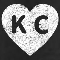 Vintage Distressed Love Kansas City KC Heart Print Tumbler