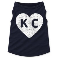 Vintage Distressed Love Kansas City KC Heart Print Doggie Tank