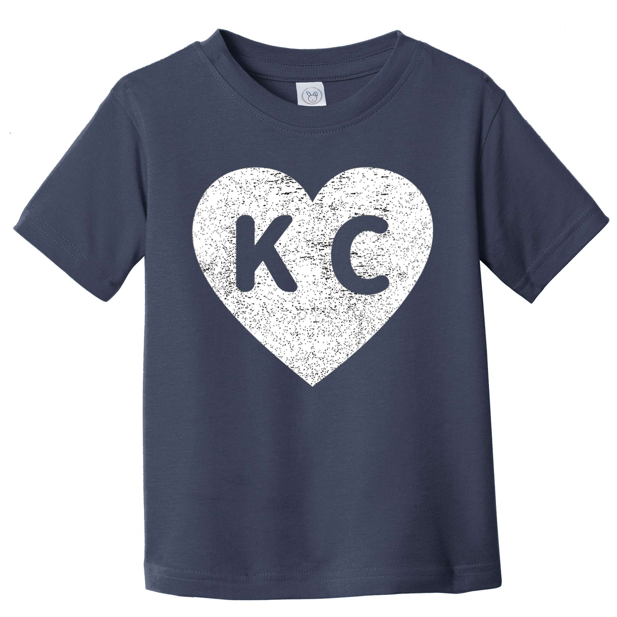 Vintage Distressed Love Kansas City KC Heart Print Toddler T-Shirt