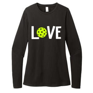 Valentine's Day Love Pickleball Gift Womens CVC Long Sleeve Shirt