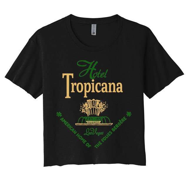 Vintage Design Las Vegas Hotel Tropicana For  Crop Top