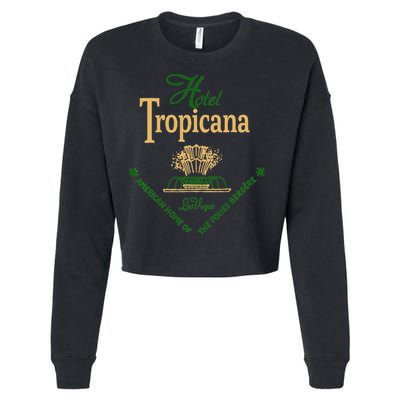 Vintage Design Las Vegas Hotel Tropicana For  Cropped Pullover Crew