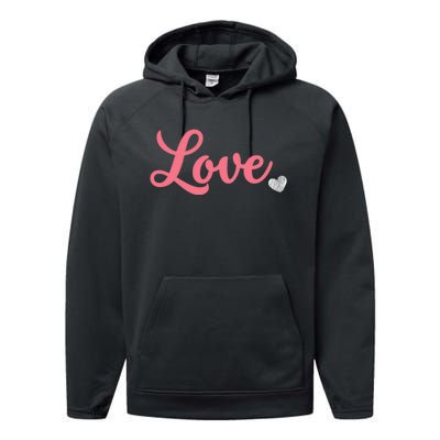 ValentineS Day Love Performance Fleece Hoodie