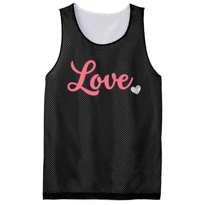 ValentineS Day Love Mesh Reversible Basketball Jersey Tank