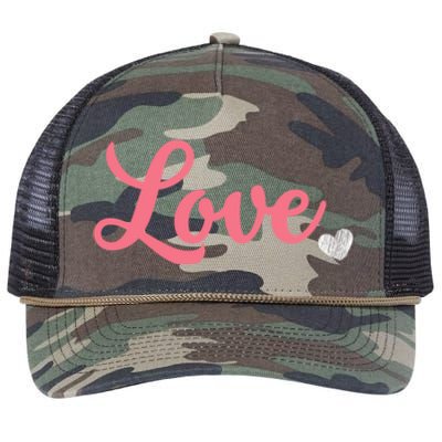 ValentineS Day Love Retro Rope Trucker Hat Cap