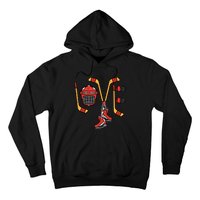 Valentines Day Love Ice Hockey Sports Goalie Hoodie