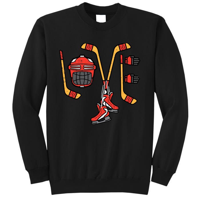 Valentines Day Love Ice Hockey Sports Goalie Sweatshirt