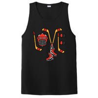 Valentines Day Love Ice Hockey Sports Goalie PosiCharge Competitor Tank