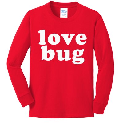 Valentines Day Love Bug Kids Long Sleeve Shirt