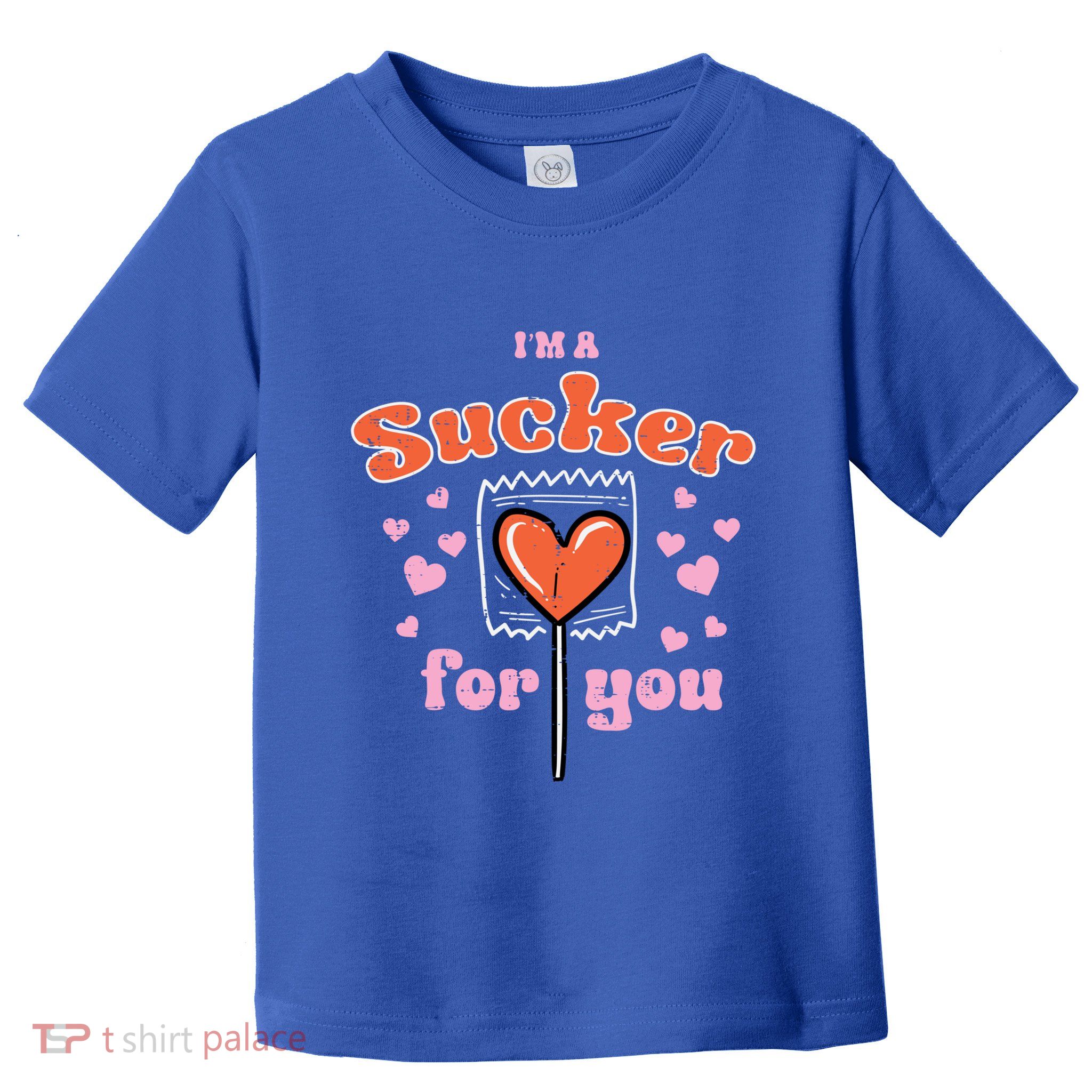 Valentines Day Lollipop Sucker For You Heart Candy Funny Gift Toddler T-Shirt