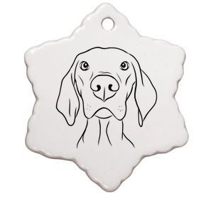 Vizsla Dog Lover Design Gift Cute Vizsla Meaningful Gift Ceramic Star Ornament