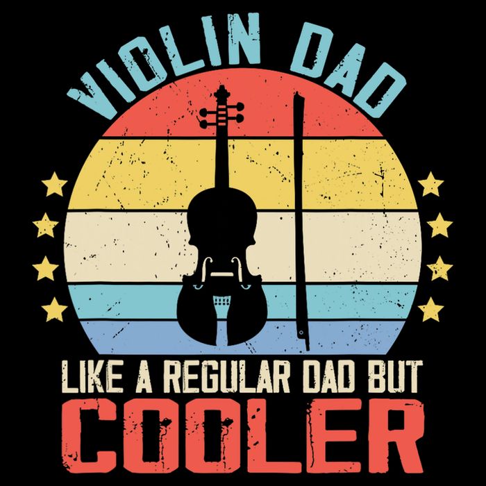 Violin Dad Like A Regular Dad But Cooler Violin Player Flat Bill Trucker Hat