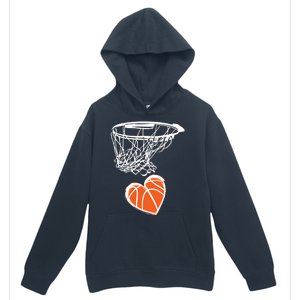 ValentineS Day Love Heart The Game Of Basketball Urban Pullover Hoodie