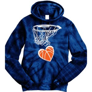 ValentineS Day Love Heart The Game Of Basketball Tie Dye Hoodie