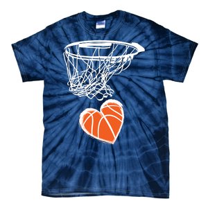 ValentineS Day Love Heart The Game Of Basketball Tie-Dye T-Shirt