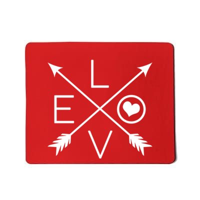 Valentines Day Love Arrows Mousepad