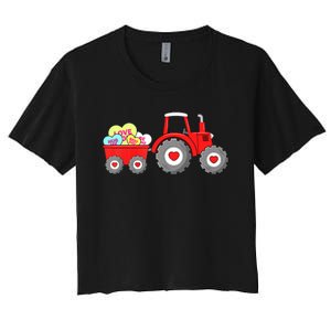 Valentines Day Load Love Steal Hearts Toddler Boy Funny Women's Crop Top Tee