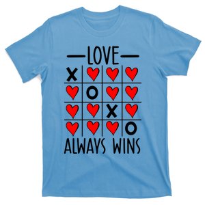 Valentine’s Day Love Always Wins Tictactoe Game Heart Gift T-Shirt