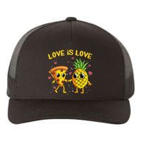 Valentines Day Love Is Love Pineapple Pizza Forbidden Yupoong Adult 5-Panel Trucker Hat