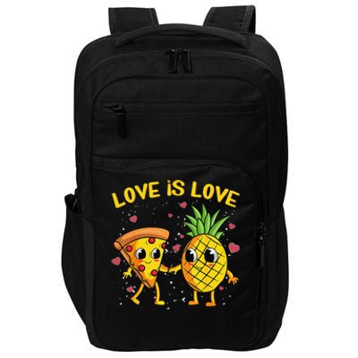 Valentines Day Love Is Love Pineapple Pizza Forbidden Impact Tech Backpack