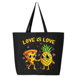 Valentines Day Love Is Love Pineapple Pizza Forbidden 25L Jumbo Tote