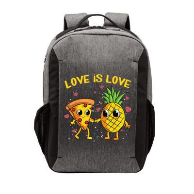 Valentines Day Love Is Love Pineapple Pizza Forbidden Vector Backpack