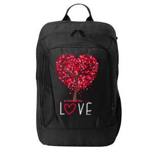 Valentines Day Love Heart Tree Matching Gift City Backpack