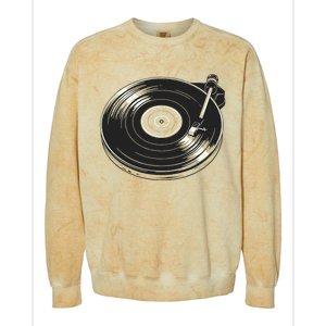 Vinyl Disc Lp Record Vinyl Colorblast Crewneck Sweatshirt