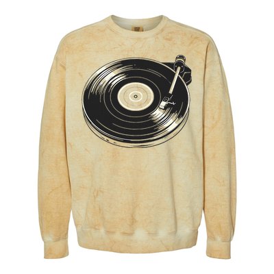 Vinyl Disc Lp Record Vinyl Colorblast Crewneck Sweatshirt