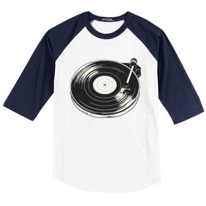 Vinyl Disc Lp Record Vinyl Baseball Sleeve Shirt