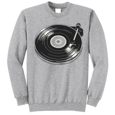 Vinyl Disc Lp Record Vinyl Tall Sweatshirt