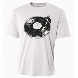 Vinyl Disc Lp Record Vinyl Cooling Performance Crew T-Shirt