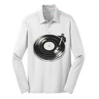 Vinyl Disc Lp Record Vinyl Silk Touch Performance Long Sleeve Polo