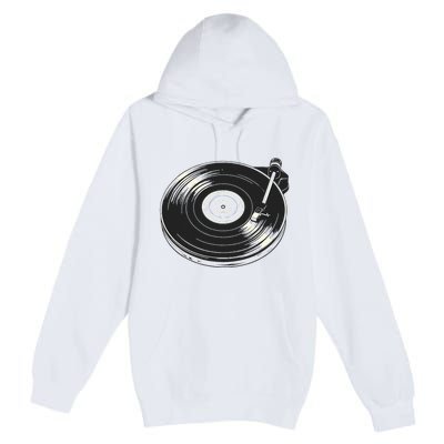 Vinyl Disc Lp Record Vinyl Premium Pullover Hoodie