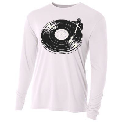 Vinyl Disc Lp Record Vinyl Cooling Performance Long Sleeve Crew