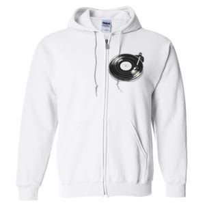 Vinyl Disc Lp Record Vinyl Full Zip Hoodie