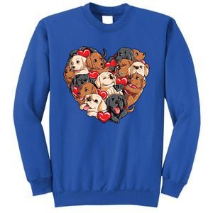 Valentines Day Labrador Heart Dog Lover Gift Sweatshirt