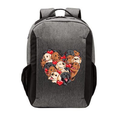 Valentines Day Labrador Heart Dog Lover Gift Vector Backpack