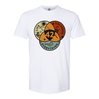 Venn Diagram Life The Universe And Everything 42 Life Softstyle® CVC T-Shirt