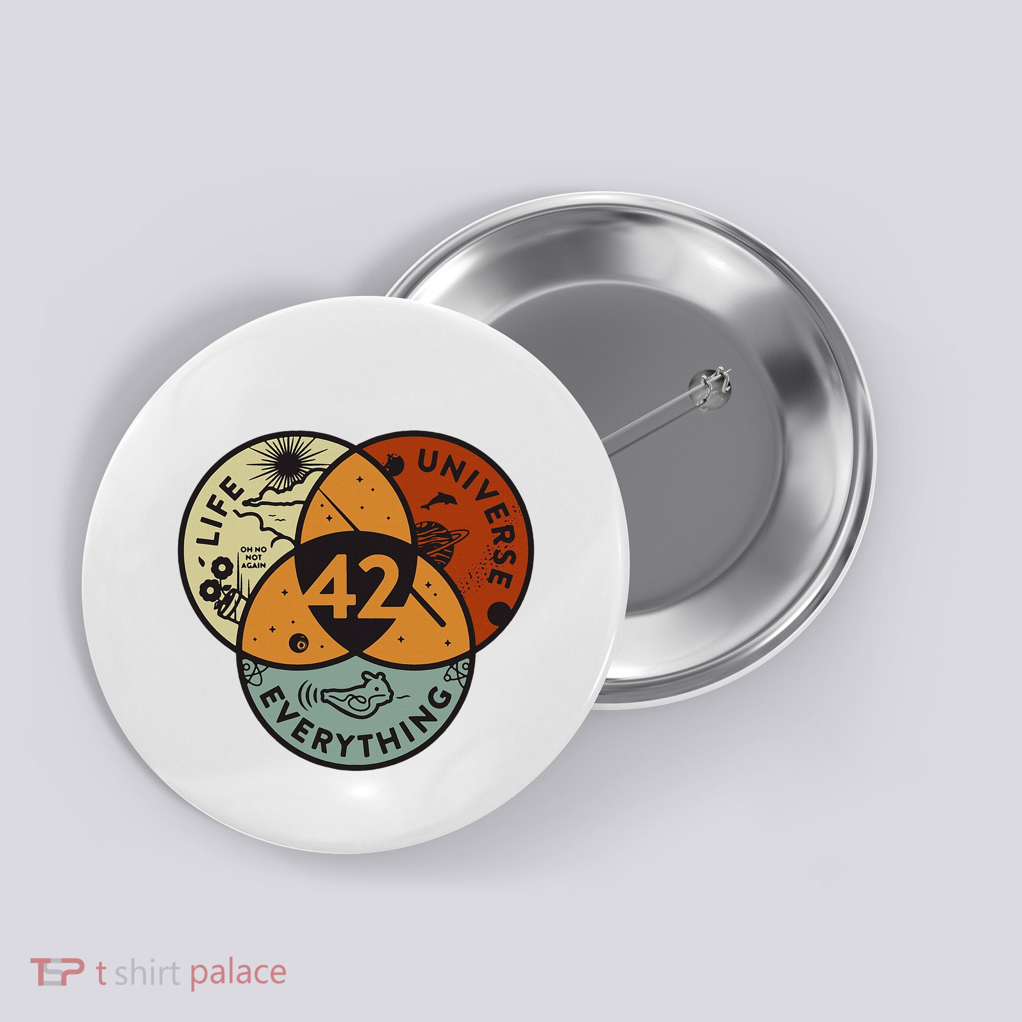 Venn Diagram Life The Universe And Everything 42 Life Button