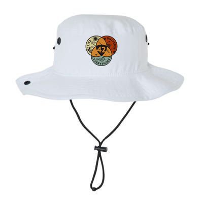 Venn Diagram Life The Universe And Everything 42 Life Legacy Cool Fit Booney Bucket Hat