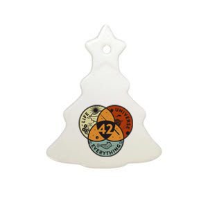 Venn Diagram Life The Universe And Everything 42 Life Ceramic Tree Ornament