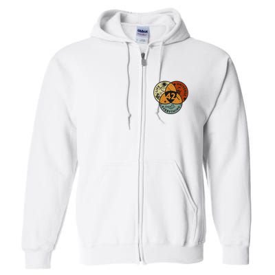 Venn Diagram Life The Universe And Everything 42 Life Full Zip Hoodie