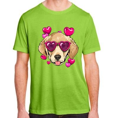 Valentines Day Labrador Retriever Heart Couples Dog Lover Gift Adult ChromaSoft Performance T-Shirt