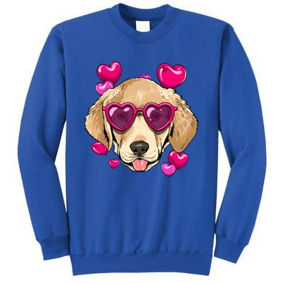 Valentines Day Labrador Retriever Heart Couples Dog Lover Gift Sweatshirt