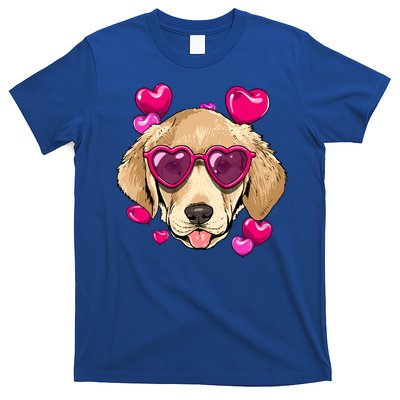 Valentines Day Labrador Retriever Heart Couples Dog Lover Gift T-Shirt